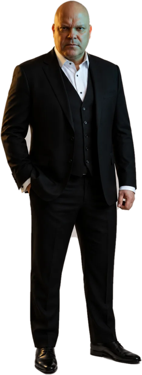 Daniel Cossi, de terno