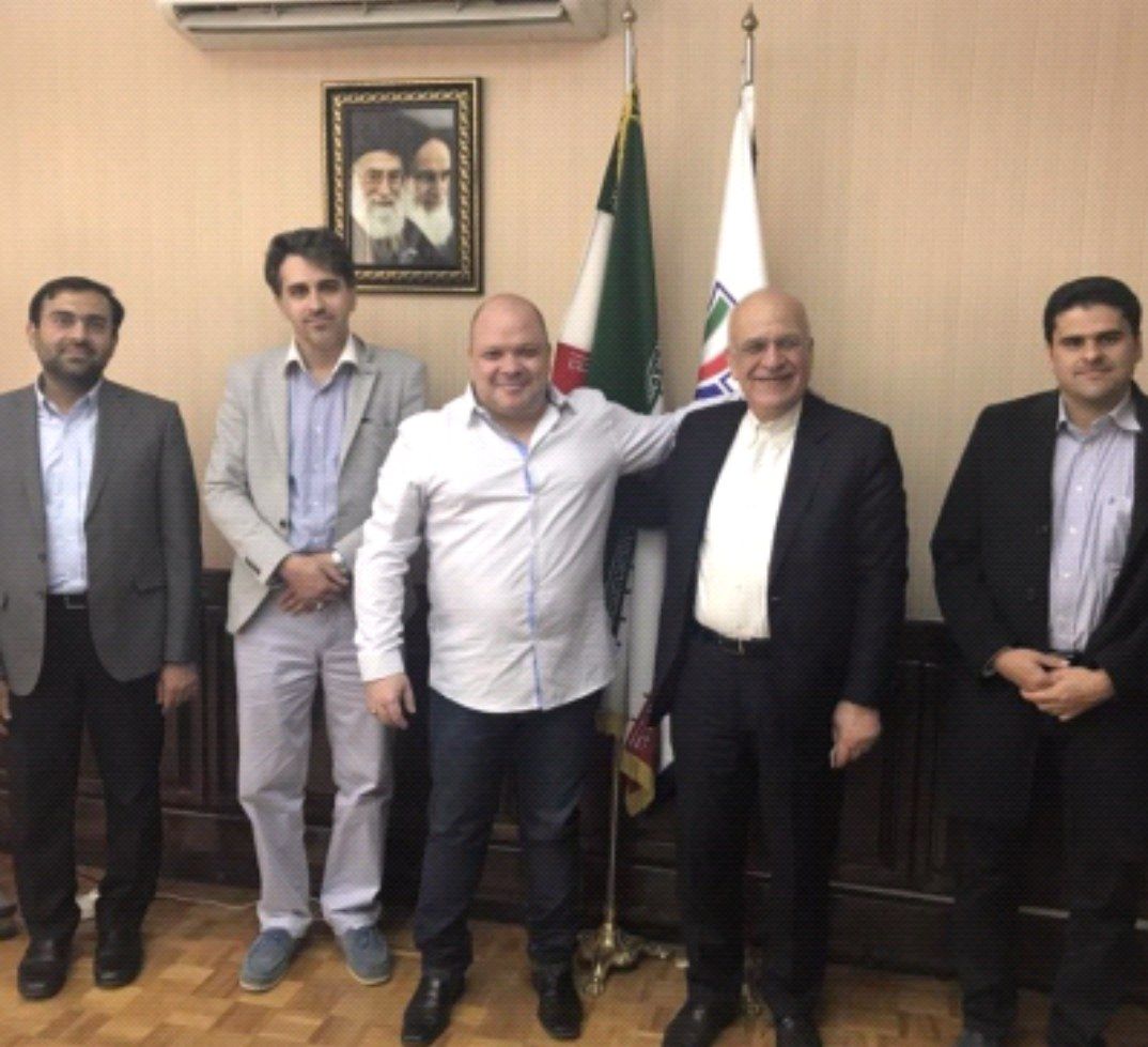 Daniel Cossi with officials of the Iranian Ministry of ICT and the Iranian Esports Federation